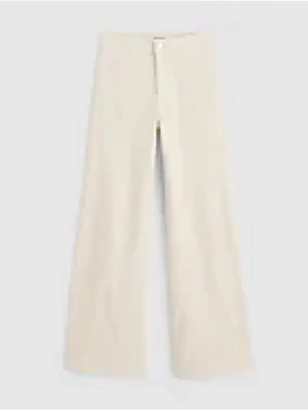 Madewell Cream Wide-Leg Trousers - Picture 2 of 3
